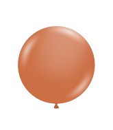 36" Burnt Orange Tuftex Latex Balloons (2 Per Bag)
